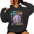 I'm Ready To Crush 3Rd Grade Back To School Unicorn Girls Felpa con cappuccio da donna