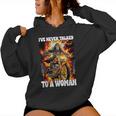 I've Never Talked To A Woman Cringe Skeleton Sudadera con capucha para mujer