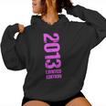 Limited Edition 2013 Compleanno Donne Ragazze 2013 Felpa con cappuccio da donna