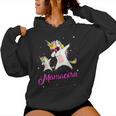Mamacorn Unicorn Mamma Festa Della Mamma Dell'unicorno Ragazza Felpa con cappuccio da donna