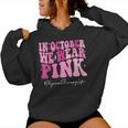 Physical Therapy We Wear Pink Groovy Breast Cancer Awareness Women Hoodie