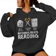 Rock Paper Scissor Reading Book Reading Teacher Bookworm Women Hoodie