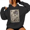 Soccer Mom Tarot Card Vintage Halloween Soccer Mama Women Hoodie