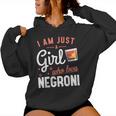 Sono Solo Una Ragazza Che Ama Il Cocktail Di Negroni Felpa con cappuccio da donna