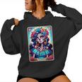 Tarot Card Dia De Los Muertos Woman Catrina Day Of The Dead Women Hoodie