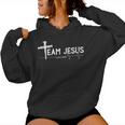 Team Jesus Lifetime Member Christian Clothes Felpa con cappuccio da donna