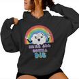 We're All Gonna Die Kawaii Rainbow Cloud Felpa con cappuccio da donna