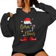 Women's Grandma Claus Matching Christmas Pyjamas Grandma Kapuzenpullover für Damen