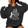 Women's Ja Ich Rieche Nach Pferde Horse Sayings Horse Girl Kapuzenpullover für Damen