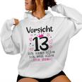 13Th Birthday Girl -Orsicht 13 Years Nager Kapuzenpullover für Damen