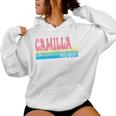 Camilla Nome Personalizzato Cute Idea Groovy Donne Camilla Felpa con cappuccio da donna