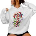 Candy Cane Crew Christmas Light Family Xmas Santa Boys Girls Women Hoodie