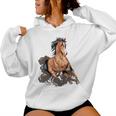 Cavallo Ragazza Cavallo Compleanno Ragazzo Bambini Felpa con cappuccio da donna
