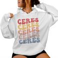 Ceres City Groovy Retrò Felpa con cappuccio da donna