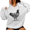 Chicken Breederorwerk Chickens Hen Chickens Gray Kapuzenpullover für Damen