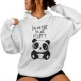 Con Texto En Inglés Im Not Fat Im Just Fluffy Panda Hombre Sudadera con capucha para mujer