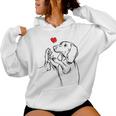 Dachshund Love Dachshund Woman Idea Kapuzenpullover für Damen