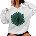 Darkpsy Goa Party Trippy Pattern Psichedelico Mandala Trance Felpa con cappuccio da donna
