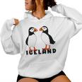 Deux Adorables Macareux D'islande Sweat à capuche femme