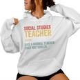 Social Studies Teacher Definition For Men Women Hoodie