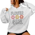 Groovy Flower Girl Proposal Wedding Bridesmaid Bridal Shower Women Hoodie