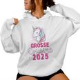 Ich Werde Große Cousin 2025 Unicorn Girls' Cousin Blue Kapuzenpullover für Damen