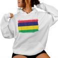 Mauritius Flag Women's Children's Blue Kapuzenpullover für Damen