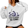 Panda Camicia Da Notte Dormire Pigiama Felpa con cappuccio da donna