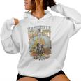 Recuerdo De Nashville Tn Guitar Nashville Cuello Sudadera con capucha para mujer