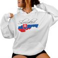 Slovakia Slovak Maps Slovakia Flag For Women Kapuzenpullover für Damen