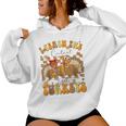 I Teach The Cutest Turkeys Thanksgiving Teacher Women Hoodie