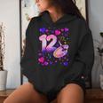 12° Compleanno Ragazza Di 12 Anni Pittura Numero 12 Felpa con cappuccio da donna Regalos para ella