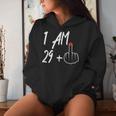 I Am 29 Plus 1 Middle Finger 30Th Birthday For Women Kapuzenpullover für Damen Geschenke für Sie