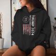 45 47 Trump 2024 American Flag Vintage Trump For President Women Hoodie Gifts for Her