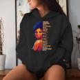 Afro Noire Bouclée Naturelle Reine Dame Africaine Américaine Sweat à capuche femme Cadeaux pour elle