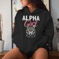 Alpha Girl Female Alpha Wolf Kapuzenpullover für Damen Geschenke für Sie