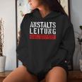 Anstaltleitung Sayings Work Women's Kapuzenpullover für Damen Geschenke für Sie