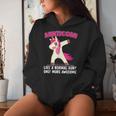 Aunticorn Rosa Dabbing Unicorno Divertente Zia Magica Felpa con cappuccio da donna Regalos para ella