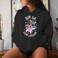 Bin Da Kann Losgehen Cute Unicorn Girls Ladies Women's Kapuzenpullover für Damen Geschenke für Sie