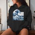 Blue Cats Wave For Kamala Drôle Chat Propriétaires Kamala Harris Sweat à capuche femme Cadeaux pour elle