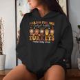 Caring For The Cutest Turkeys Mother Baby Nurse Thanksgiving Women Hoodie Gifts for Her