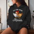 Chicken Ich Liebe Meine Mädels Kapuzenpullover für Damen Geschenke für Sie