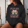 Christmas Women's Ho Ho Hol Mir Mal Ein Bier Xmas Kapuzenpullover für Damen Geschenke für Sie