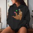 Cool Sloth Boulder Climbing Kapuzenpullover für Damen Geschenke für Sie