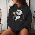 Coole Sonnenbrille Pandabär Bier Trinkend Pandas Kapuzenpullover für Damen Geschenke für Sie