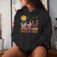 Fall Halloween Chicken Pumpkin Chick Or Treat Spooky Women Hoodie Gifts for Her