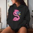 Flamingo Summer Vibes Vacation Flock Bird Women Hoodie Gifts for Her