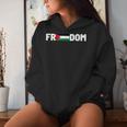 Freedom Palestine Flag And Nagers Kapuzenpullover für Damen Geschenke für Sie