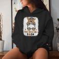 Friends Giving 2024 Thanksgiving Friendsgiving Messy Bun Women Hoodie Gifts for Her