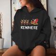 Beer Christmas Reindeer Santa Kapuzenpullover für Damen Geschenke für Sie